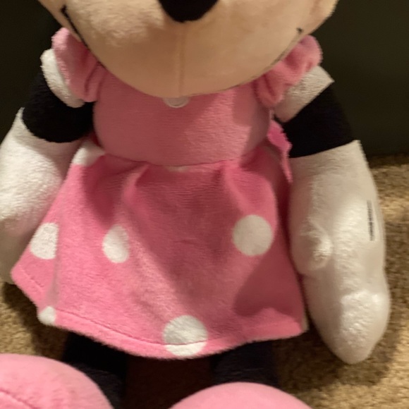 Disney Minnie Mouse Plush Doll Pink Dress - Picture 3 of 5